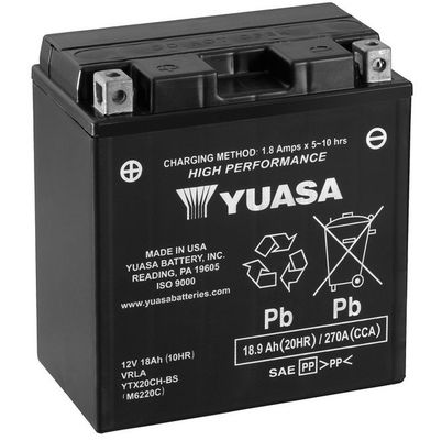 Стартерная батарея YUASA YTX20CH-BS