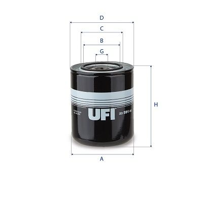 UFI 23.591.00 Масляный фильтр