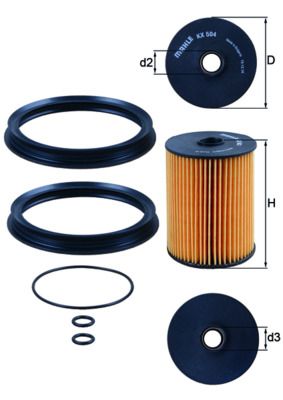 KNECHT KX 504D Топливный фильтр