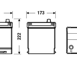 EXIDE EL954 Starterio akumuliatorius