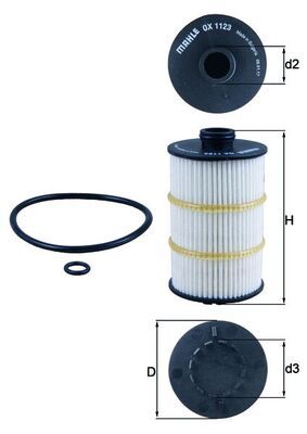 KNECHT OX 1123D Масляный фильтр