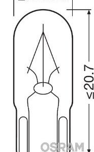ams-OSRAM 2840 Lemputė, salono apšvietimas