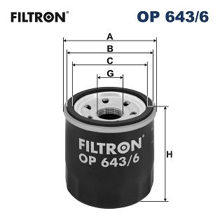 FILTRON OP 643/6 Eļļas filtrs