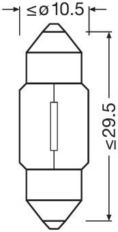 ams-OSRAM 6438 Lemputė, salono apšvietimas