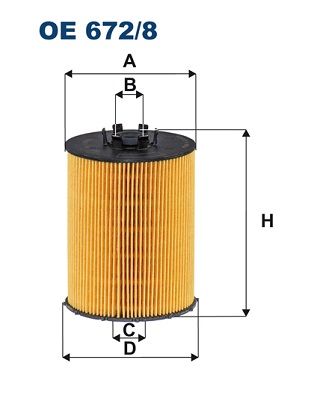 FILTRON OE 672/8 Oil filter