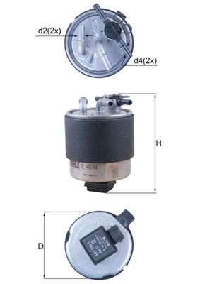 KNECHT KL 440/44 Топливный фильтр