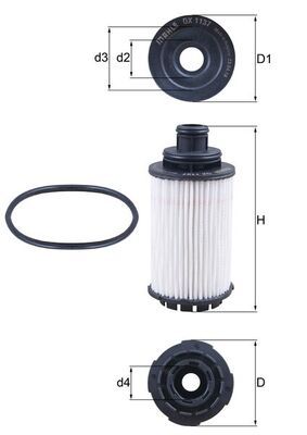 KNECHT OX 1137D Масляный фильтр