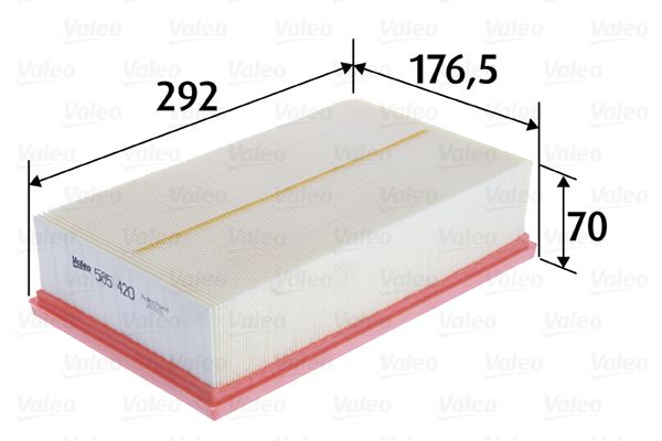 VALEO 585420 Воздушный фильтр