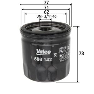 VALEO 586142 Oil filter