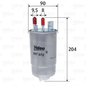 VALEO 587072 Kuro filtras