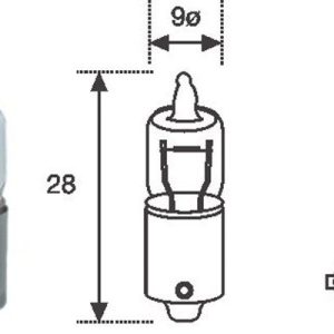 MAGNETI MARELLI 002701100000 Galinio žibinto lemputė