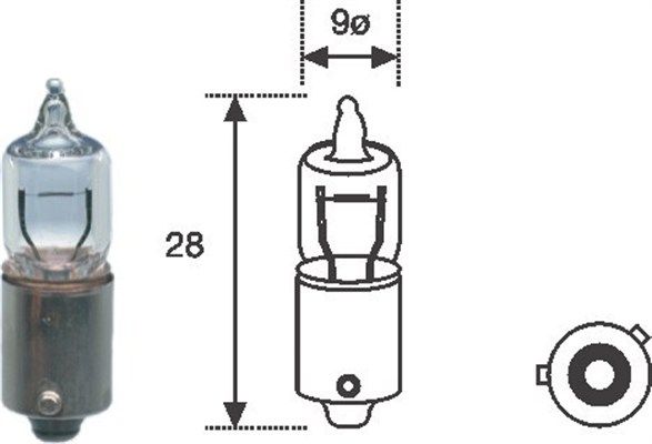 MAGNETI MARELLI 002701100000 Rear lamp bulb
