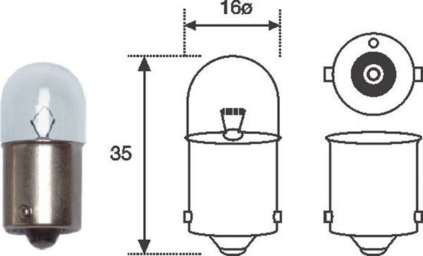MAGNETI MARELLI 004008100000 Tagumine lambipirn