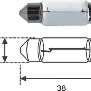 MAGNETI MARELLI 009418100000 Bulb, licence plate light