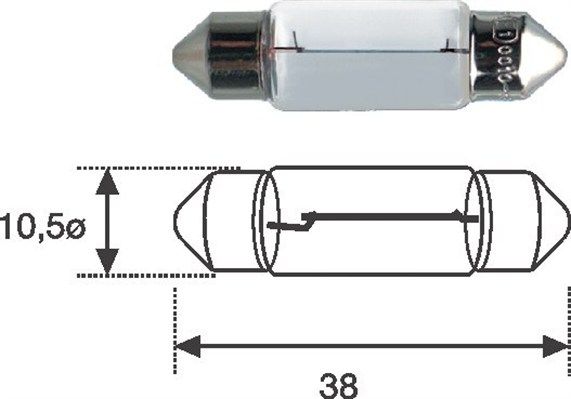 MAGNETI MARELLI 009461100000 Spuldze, numura apgaismojums
