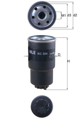 KNECHT KC 584 Топливный фильтр