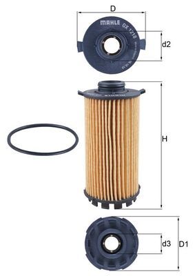 KNECHT OX 1218D Масляный фильтр