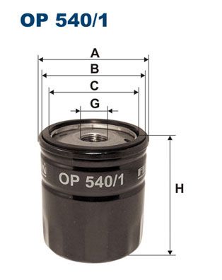 FILTRON OP 540/1 Eļļas filtrs