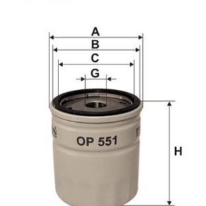 FILTRON OP 551 Oil filter