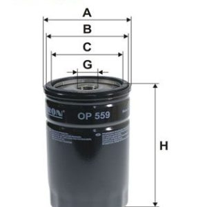 FILTRON OP 559 Eļļas filtrs