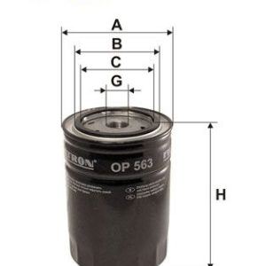 FILTRON OP 563 Eļļas filtrs