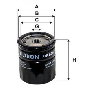 FILTRON OP 570/1 Alyvos filtras