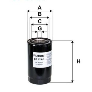 FILTRON OP 574/1 Alyvos filtras