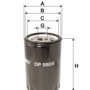 FILTRON OP 580/6 Eļļas filtrs