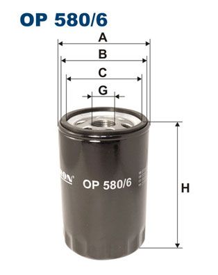 FILTRON OP 580/6 Oil filter