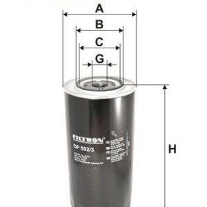 FILTRON OP 592/3 Eļļas filtrs