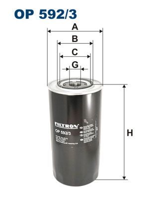 FILTRON OP 592/3 Oil filter
