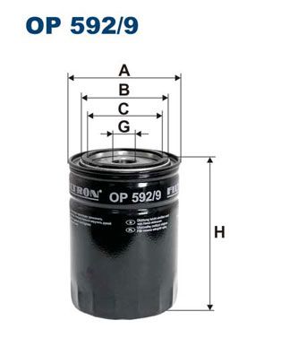 FILTRON OP 592/9 Масляный фильтр