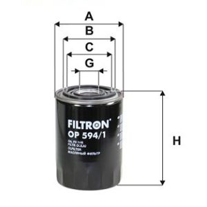 FILTRON OP 594/1 Alyvos filtras