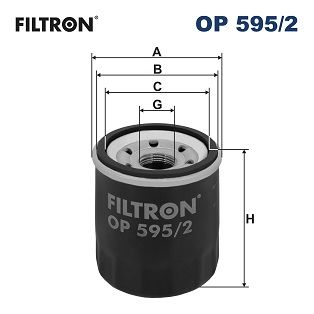 FILTRON OP 595/2 Eļļas filtrs