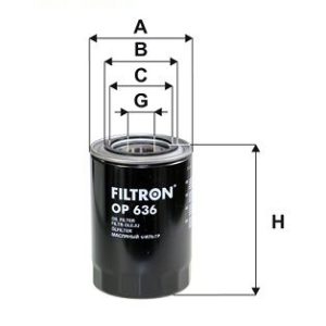 FILTRON OP 636 Alyvos filtras