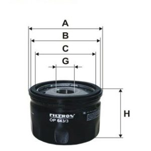 FILTRON OP 643/3 Alyvos filtras