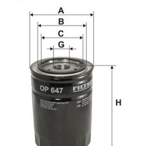 FILTRON OP 647 Eļļas filtrs