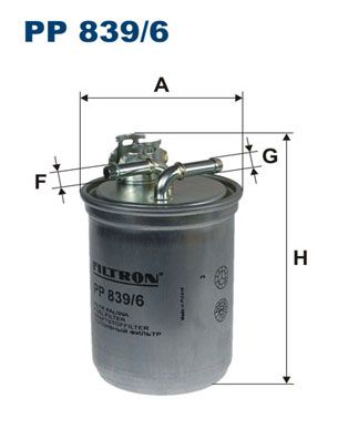 Топливный фильтр FILTRON PP 839/6