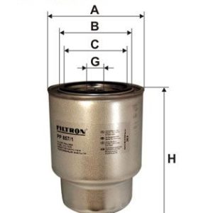 FILTRON PP 857/1 Degvielas filtrs