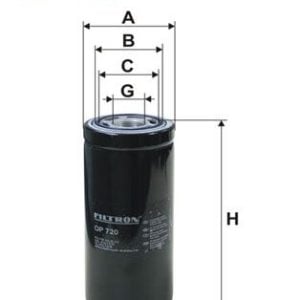 FILTRON OP 720 Eļļas filtrs