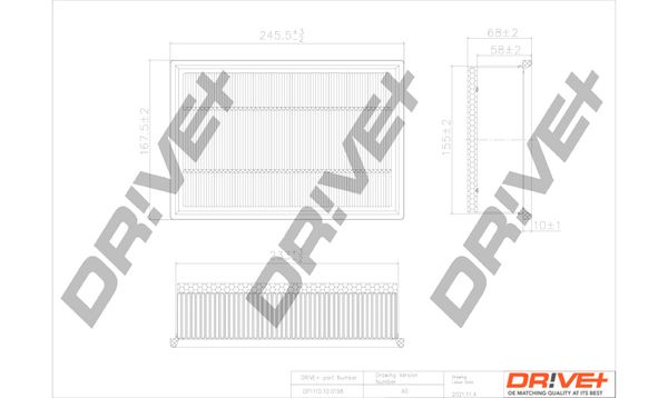 Dr!ve+ DP1110.10.0198 Воздушный фильтр