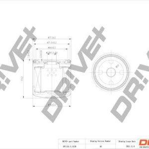 Dr!ve+ DP1110.11.0139 Alyvos filtras