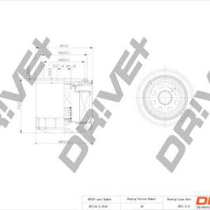 Dr!ve+ DP1110.11.0144 Alyvos filtras