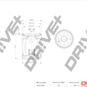 Dr!ve+ DP1110.11.0150 Oil filter