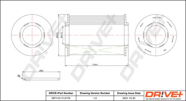 Dr!ve+ DP1110.11.0176 Масляный фильтр