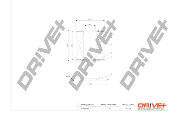 Dr!ve+ DP1110.11.0203 Масляный фильтр