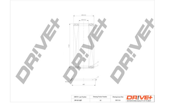 Dr!ve+ DP1110.11.0237 Масляный фильтр