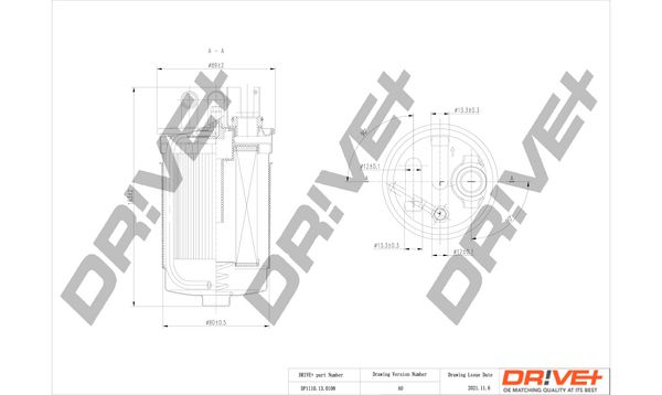 Dr!ve+ DP1110.13.0108 Топливный фильтр