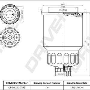 Dr!ve+ DP1110.13.0158 Fuel filter