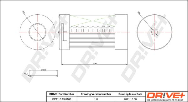Dr!ve+ DP1110.13.0160 Топливный фильтр